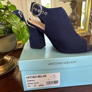 Antonio Melani Women's Vessel Blue Heeled Sandals